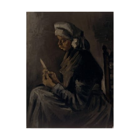 Trademark Fine Art Vincent Van Gogh 'The Potato Peeler' Canvas Art, 14x19 BL02031-C1419GG